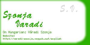 szonja varadi business card