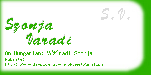 szonja varadi business card